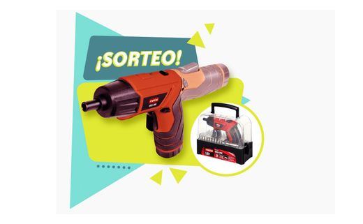 Participa en el sorteo de un atornillador a batería