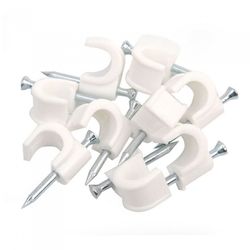 10 GRAPAS CABLE REDONDO N.10 BLANCO