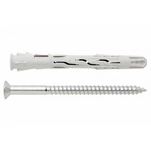 (10X80 D.10) TACO DE NYLON UNIVERSAL DE ALTO RENDIMIENTO CABEZA AVELLANADA. HOMOLOGADO ETE OP(100U)