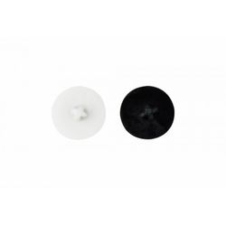(13) TORNILLOS PARA CARPINTERIA DE PVC TAPON DE NYLON: BLANCO Y NEGRO P(100U)