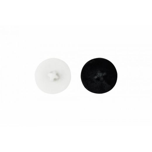 (13) TORNILLOS PARA CARPINTERIA DE PVC TAPON DE NYLON: BLANCO Y NEGRO P(100U)