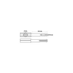 1401-PUNTERO SDS PLUS MOD.6-250*22