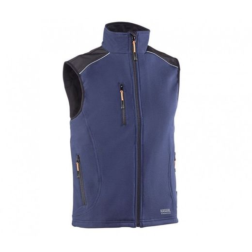 1895DN/XXL CHALECO CORTAVIENTOS DE 94% POLIESTER/6% ELASTANO COLOR MARINO