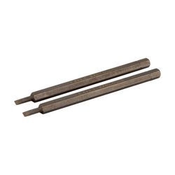2 VARILLAS HEXAGONALES 1/4" C6,3.PLANA, 100MM. 8020-2P
