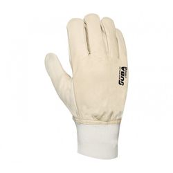 210HIB/9 GUANTE PIEL FLOR VAC HIDROFUGADO.PULGAR DE ALA C EXTRA.PUÑO ELASTICO.CUBREVE
