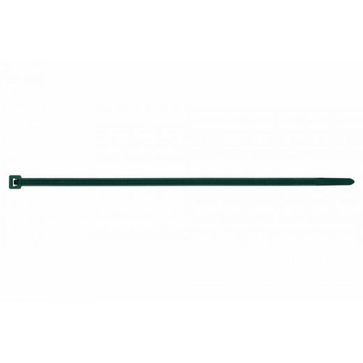 (2,5X100) BRIDAS DE NYLON COLORES BRIDAS DE NYLON DENTADA VERDE(100U)