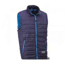 2881DN/XXL CHALECO ACOLCHADO 100% POLIESTER CON CIERRE FRONTAL DE CREMALLERA COLOR AZUL MA