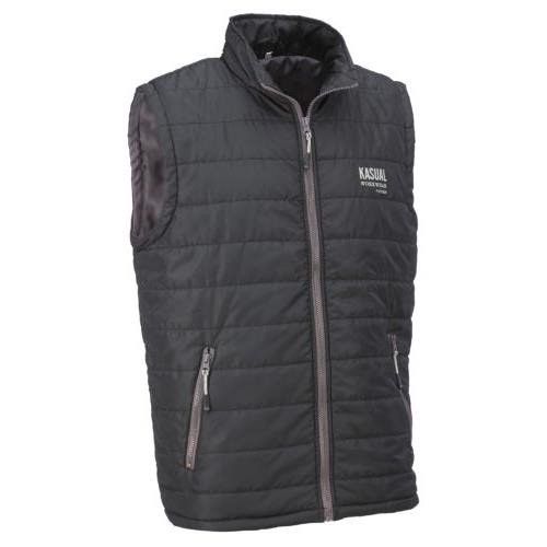 2881G/M CHALECO ACOLCHADO 100% POLIESTER CON CIERRE FRONTAL DE CREMALLERA COLOR GRIS N
