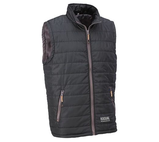 2881G/XXL CHALECO ACOLCHADO 100% POLIESTER CON CIERRE FRONTAL DE CREMALLERA COLOR GRIS N