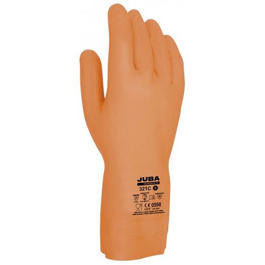 321C/9 GUANTE LATEX/NEOPRENO FLOCADO ACABADO PANEL DE ABEJA CLORINADO APTO USO ALIMENTAR
