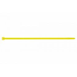 (3,6X200) BRIDAS DE NYLON COLORES BRIDAS DE NYLON DENTADA AMARILLA(100U)