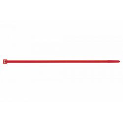 (3,6X200) BRIDAS DE NYLON COLORES BRIDAS DE NYLON DENTADA ROJA(100U)
