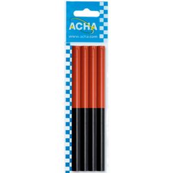 4 LAPICES PARA CONSTRUCCION OVALADO AZUL Y ROJO