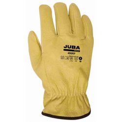 406RF/8 GUANTE PIEL FLOR VACUNO CON FORRO INTERIOR DE ALGODON COLOR AMARILLO