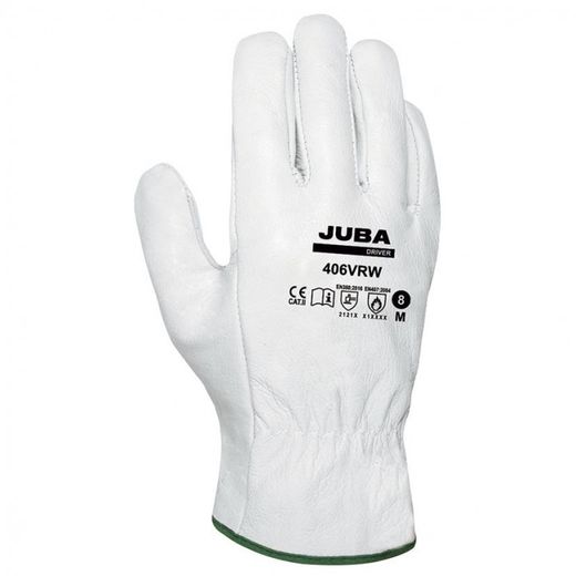 406VRW/9 GUANTE PIEL FLOR VACUNO PULGAR DE ALA VERSION ECONOMICA COLOR NATURAL T-9