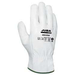 406VRW/9 GUANTE PIEL FLOR VACUNO PULGAR DE ALA VERSION ECONOMICA COLOR NATURAL T-9