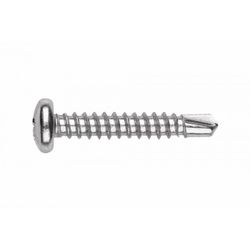 (4,2X19) TORNILLO AUTOTALADRANTE DE CABEZA ALOMADA Y HUELLA PH INOXIDABLE A2. HUELLA PH(100U)