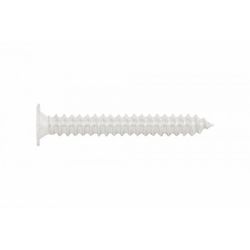 (4,2X22) TORNILLO ROSCA CHAPA CON CABEZA EXTRAPLANA Y HUELLA PH PINTADO BLANCO. HUELLA PH(100U)