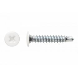 (4,2X23) TORNILLO AUTOTALADRANTE DE CABEZA EXTRAPLANA Y HUELLA PH CABEZA LACADA BLANCA. H(100U)