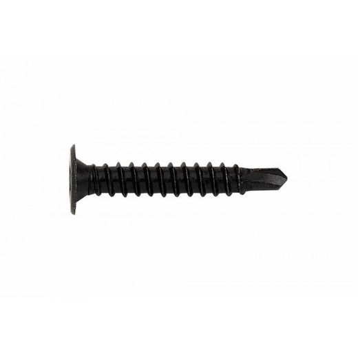 (4,2X23) TORNILLO AUTOTALADRANTE DE CABEZA EXTRAPLANA Y HUELLA PH CINCADO NEGRO. HUELLA P(100U)