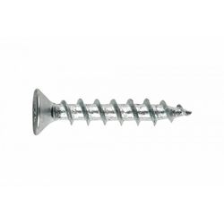 (4,3X25) TORNILLOS PARA CARPINTERIA DE PVC CINCADO. DIAMETRO DE CABEZA 7 MM(100U)