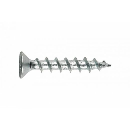 (4,3X25) TORNILLOS PARA CARPINTERIA DE PVC CINCADO. DIAMETRO DE CABEZA 7 MM(100U)