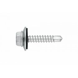 (5,5X65 P16) TORNILLO AUTOTALADRANTE INOXIDABLE BIMETAL CON CABEZA HEXAGONAL, CON ARANDELA EP(100U)
