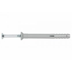 (5X50 D.5) TACO CLAVABLE DE POLIAMIDA 6.6, PREMONTADO CON TORNILLO ROSCA-ARPON TACO(100U)