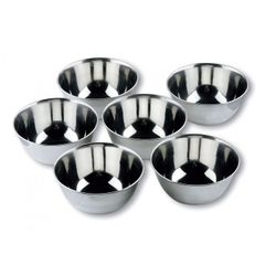 6 BOLS PEQUEÑOS INOX-GARINOX-12CM. 0,4L.