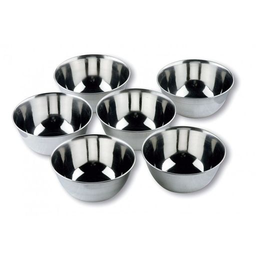 6 BOLS PEQUEÑOS INOX-GARINOX-12CM. 0,4L.