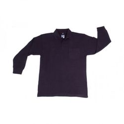 613/3XL POLO PIQUE MANGA LARGA DOUBLE TUCK, CON BOLSILLO EN PECHO POLIESTER/ALGODON 180