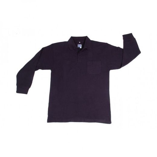613/3XL POLO PIQUE MANGA LARGA DOUBLE TUCK, CON BOLSILLO EN PECHO POLIESTER/ALGODON 180