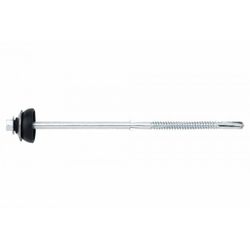 (6,3X160) TORNILLO AUTOTALADRANTE PARA FIBROCEMENTO, MONTADO CON ARANDELA PARAGUAS(100U)