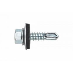 (6,3X38 P25) TORNILLO AUTOTALADRANTE DE CABEZA HEXAGONAL C/ARANDELA (100U)