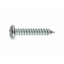 (6,3X45) TORNILLO ROSCA CHAPA CON CABEZA ALOMADA Y HUELLA PH CINCADO. HUELLA PH(100U)