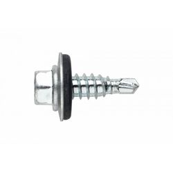 (6,3X50 P16) TORNILLO AUTOTALADRANTE DE PUNTA REDUCIDA Y CABEZA HEXAGONAL DE 8 MMS, CON ARAND(100U)