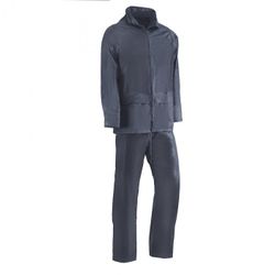 802RHAZUL/XXL TRAJE DE AGUA COMPLETO 100% POLIESTER SOBRE RECUBRIMIENTO DE PVC DE 0,18 MM COL