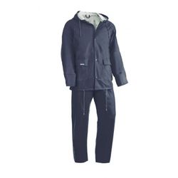 804RHAZUL/XL TRAJE DE AGUA COMPLETO 100% PU SOBRE SOPORTE EN POLIESTER TRICOTADO DE 0,40 MM.