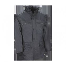 820AZUL/XL PARKA BASICA ACOLCHADA DE POLIESTER SOBRE RECUBRIMIENTO DE PVC COLOR AZUL MARIN