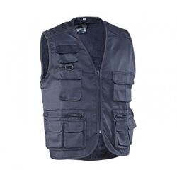 844MARINO/XXL CHALECO MULTIBOLSILLOS 80% POLIESTER/20% ALGODON FORRO INTERIOR 100% POLIESTER.