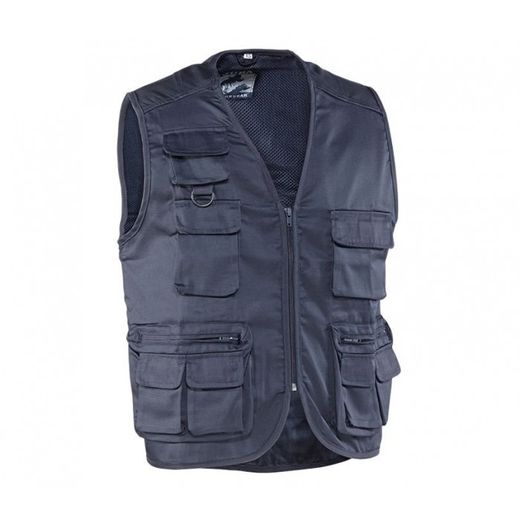 844MARINO/XXL CHALECO MULTIBOLSILLOS 80% POLIESTER/20% ALGODON FORRO INTERIOR 100% POLIESTER.