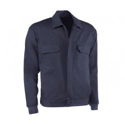 845BL/56 CHAQUETA BASICA 100% ALGODON DE 220 GR./M² COLOR AZUL MARINO