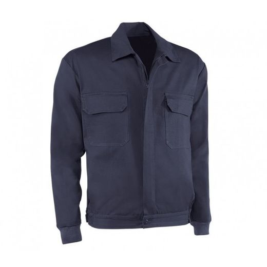 845BL/58 CHAQUETA BASICA 100% ALGODON DE 220 GR./M² COLOR AZUL MARINO
