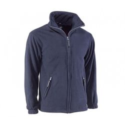 890MARINO/XXL CHAQUETA POLAR FORRADA CON CIERRE DE CREMALLERA 100% POLIESTER POLAR DE 330 GR.M