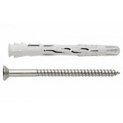 (8X120 D.8) TACO DE NYLON UNIVERSAL DE ALTO RENDIMIENTO INOXIDABLE A4. CABEZA AVELLANADA. ET(100U)