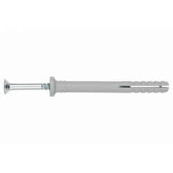 (8X60 D.8) TACO CLAVABLE DE POLIAMIDA 6.6, PREMONTADO CON TORNILLO ROSCA-ARPON TACO(100U)