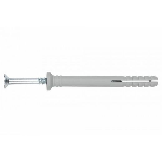 (8X60 D.8) TACO CLAVABLE DE POLIAMIDA 6.6, PREMONTADO CON TORNILLO ROSCA-ARPON TACO(100U)
