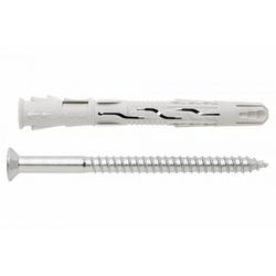 (8X80 D.8) TACO DE NYLON UNIVERSAL DE ALTO RENDIMIENTO CABEZA AVELLANADA (100U)