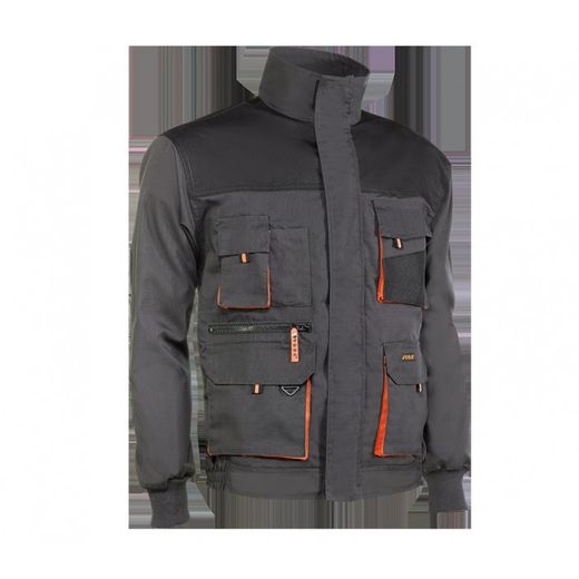 960/XL CHAQUETA MULTIBOLSILLOS 65% POLIESTER/35% ALGODON COLOR NEGRO CON DETALLES NARA