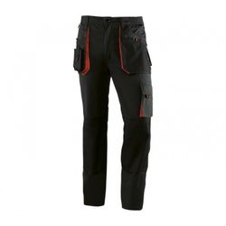 961/XL PANTALON LARGO MULTIBOLSILLOS 65% POLIESTER/35% ALGODON COLOR NEGRO CON DETALLE